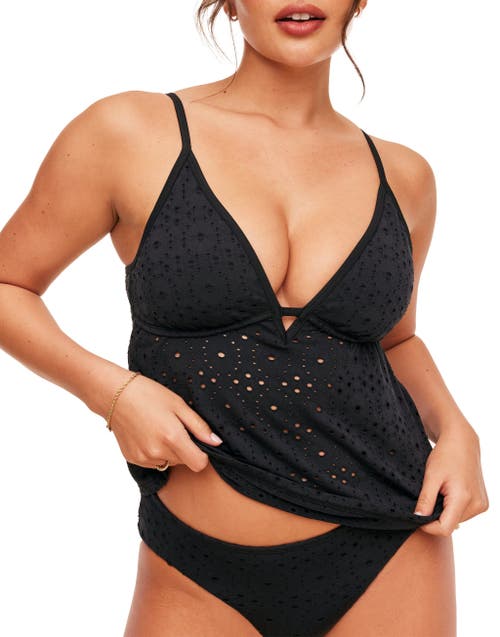 Adore Me Bailee Swimwear Tankini Top In Black