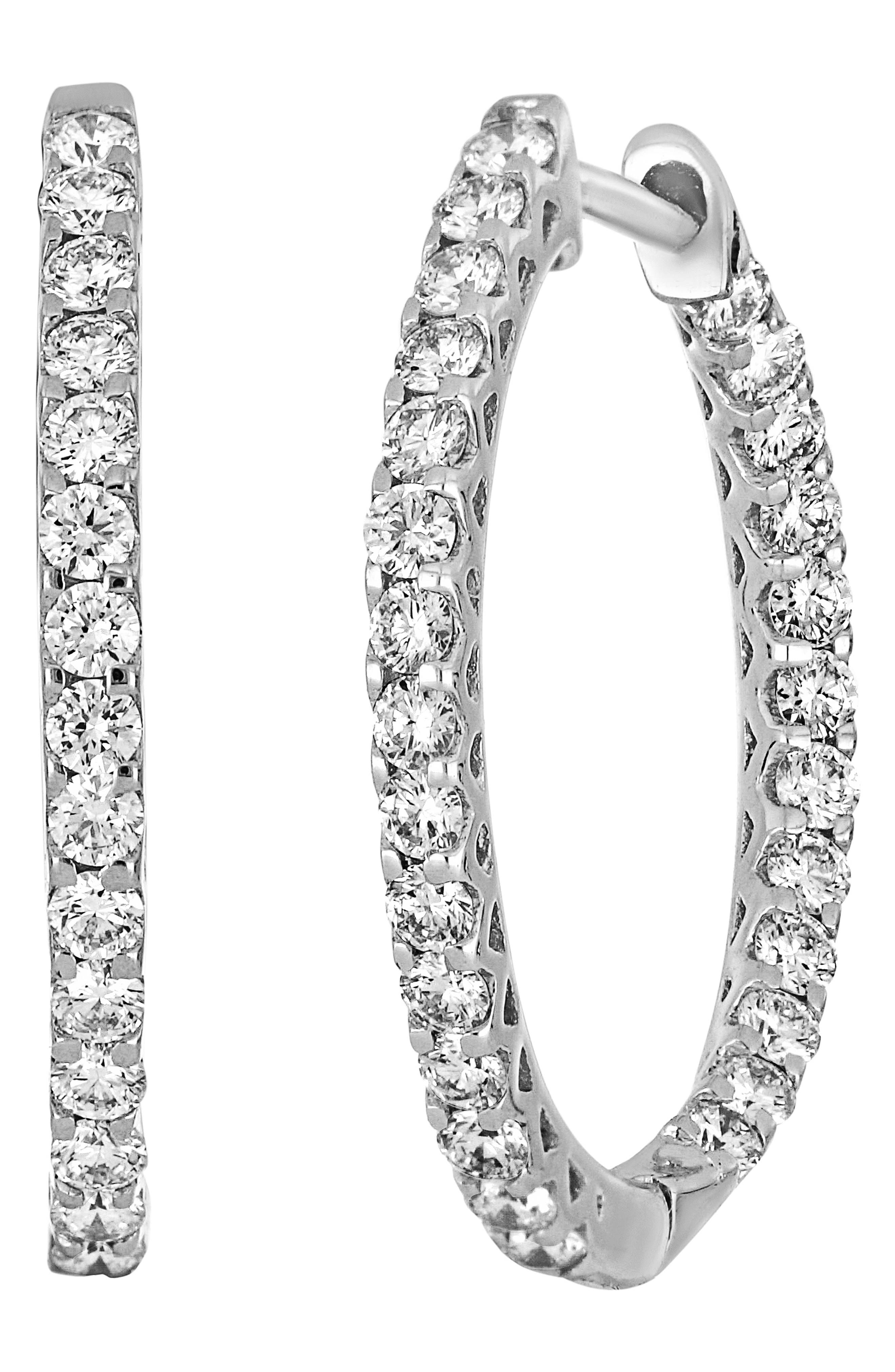 diamond hoop earrings nordstrom