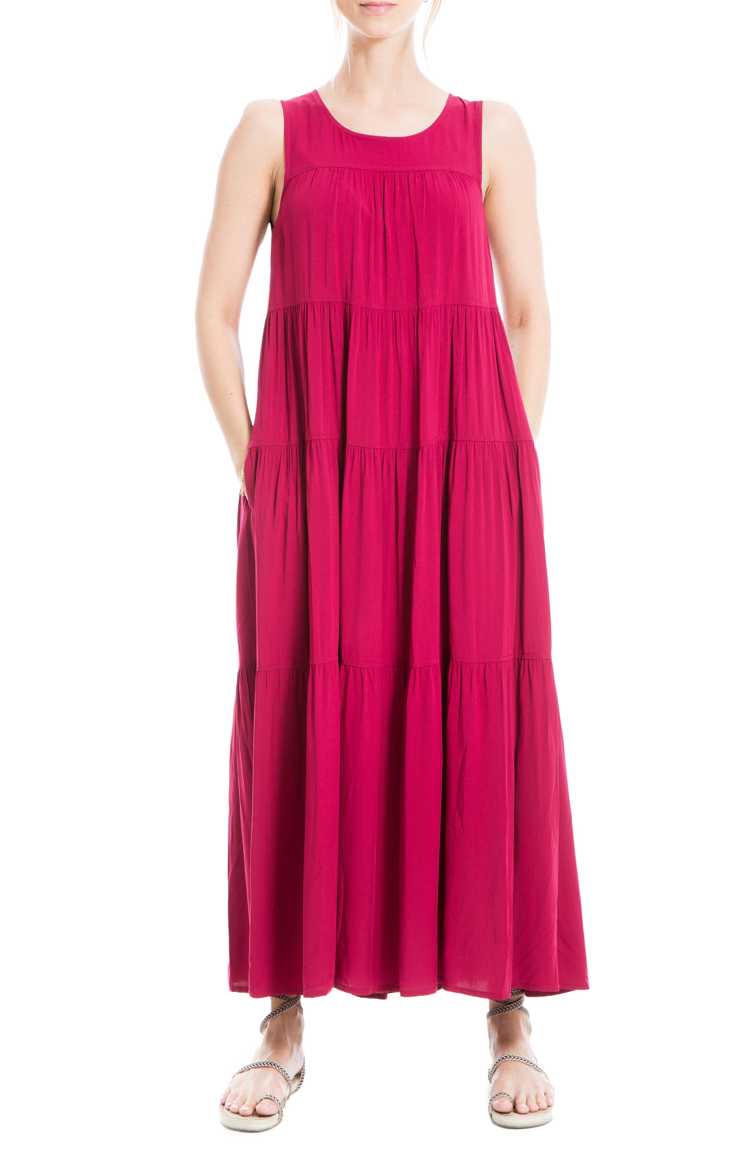 max studio sleeveless maxi dress