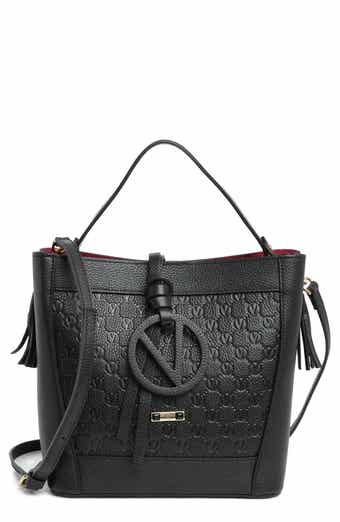 Valentino Bags- Black AMANDA - Across body bag - Fur Fashion