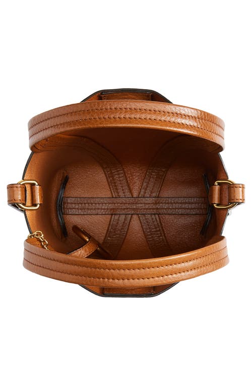 Chloé Spin Mini Tote Bag In Grained Calfskin In 26m Clay Brown