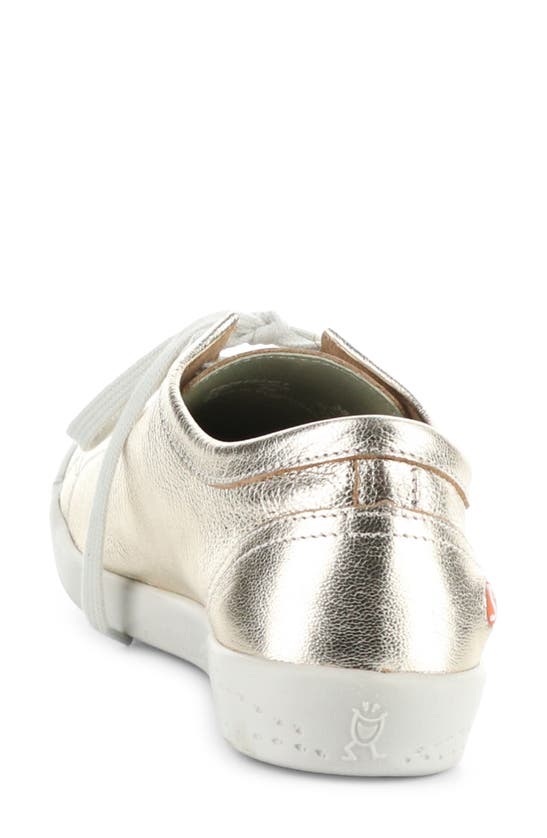 Shop Softinos By Fly London Isla Sneaker In Champagne Lamina