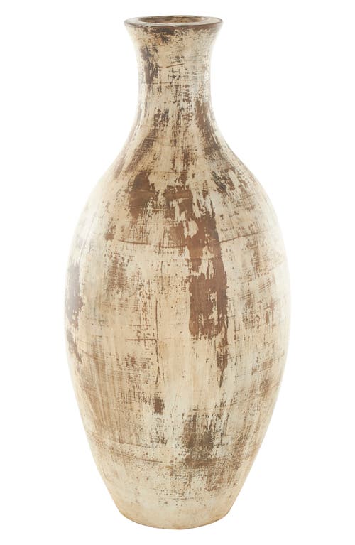 Ginger Birch Studio Brown Ceramic Vase In Brown