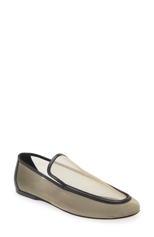 Khaite Alessio Sheer Mesh Loafer In Neutral