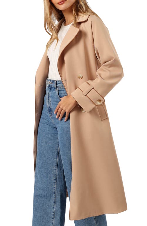 Petal And Pup Petal & Pup Cayenne Contrast Trim Trench Coat In Neutral