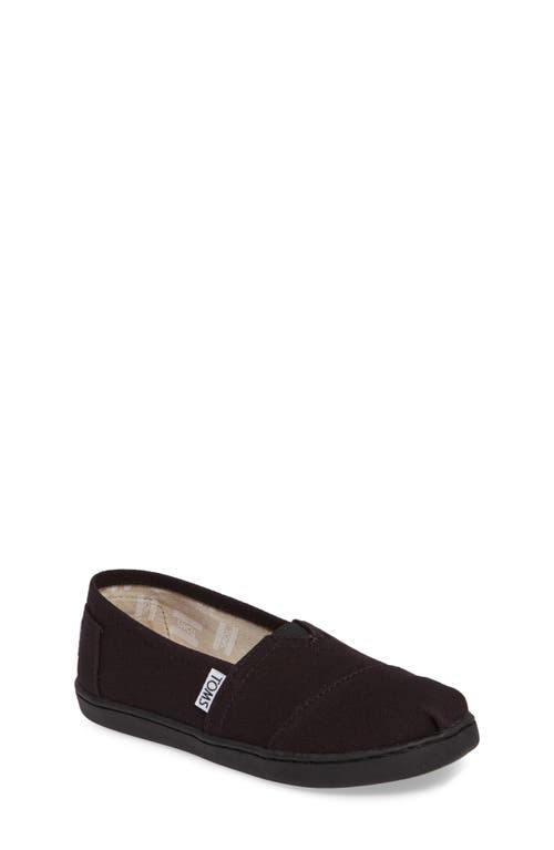 TOMS 2.0 Classic Alpargata Slip-On in Black Canvas at Nordstrom, Size 12 M