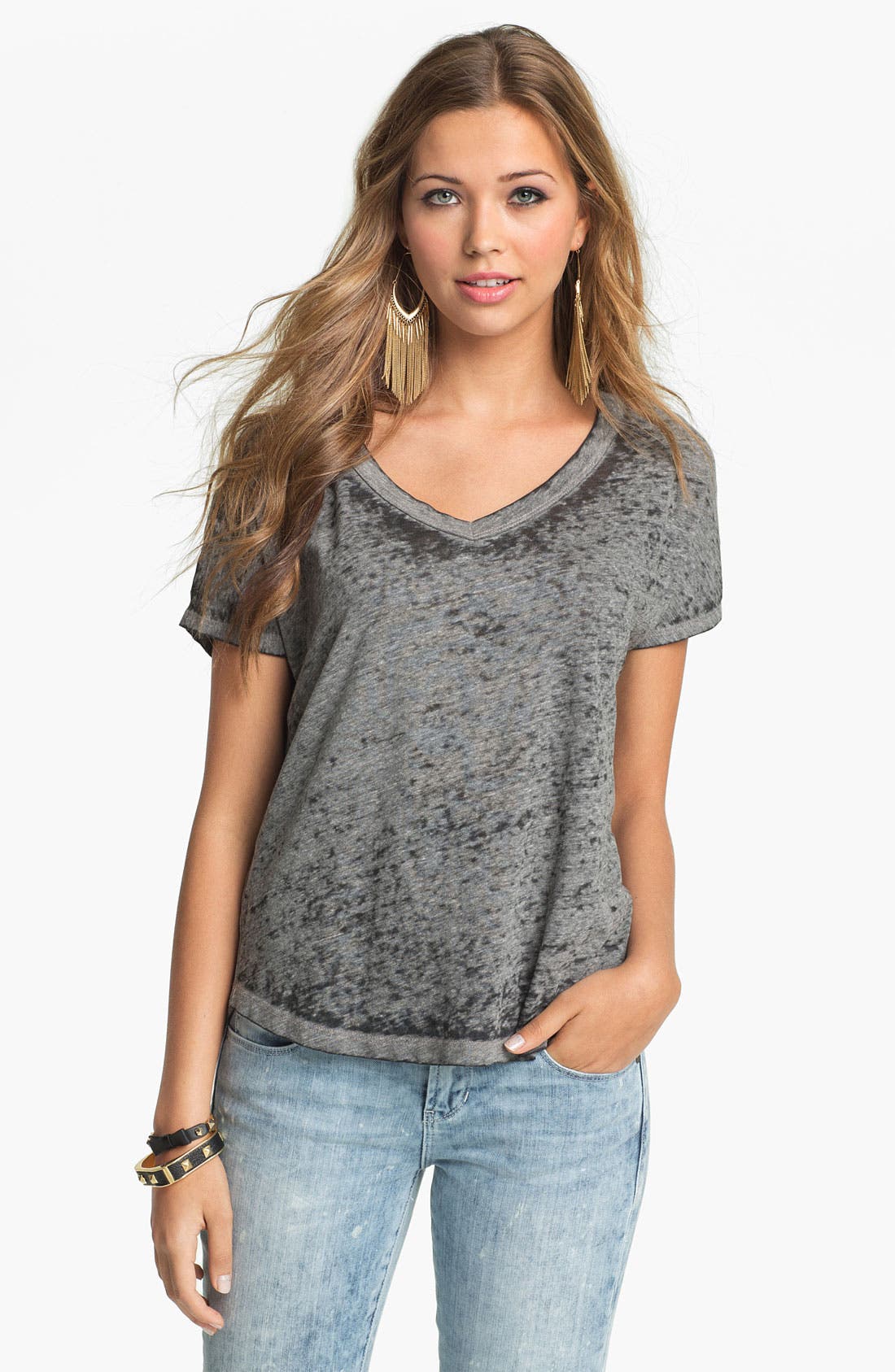 boyfriend v neck tee