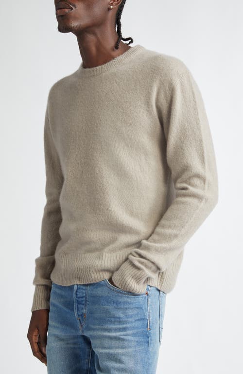 Shop Tom Ford Relaxed Cashmere & Silk Sweater In Greige