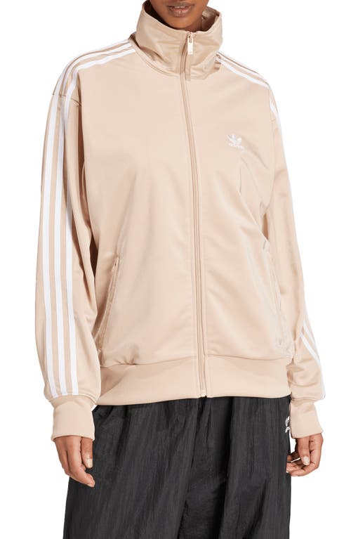 Adidas Originals Adidas Adicolor Firebird Recycled Polyester Track Jacket In Magic Beige