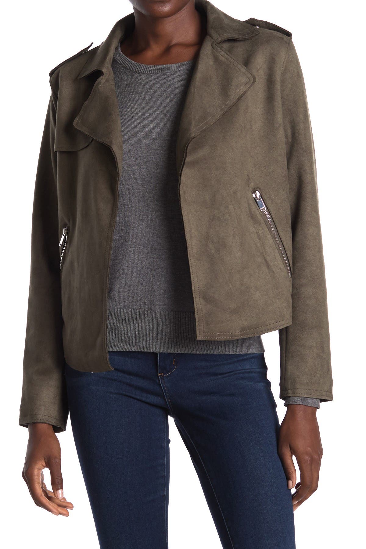 philosophy faux suede jacket