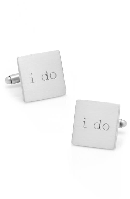 Cufflinks, Inc. 'I Do' Cuff Links in Silver 