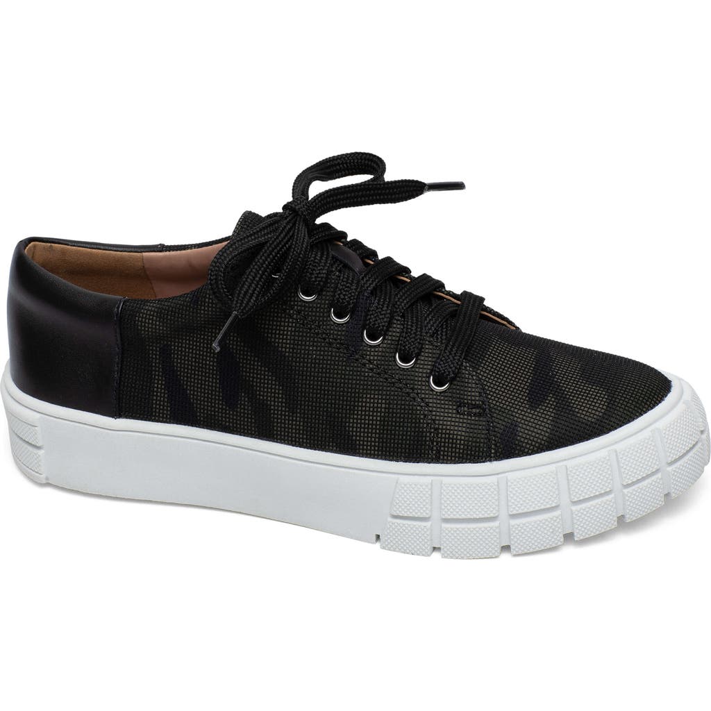 Linea Paolo Kenzi Platform Sneaker In Camo/black