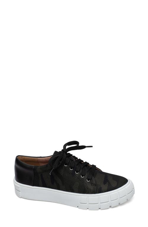 Linea Paolo Kenzi Platform Sneaker in Camo/Black at Nordstrom, Size 10