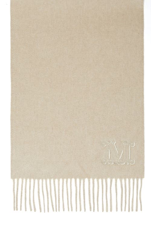 Shop Max Mara Dalia Cashmere Scarf In Beige