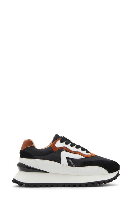 Blondo Lois Retro Waterproof Running Sneaker In Black/tan