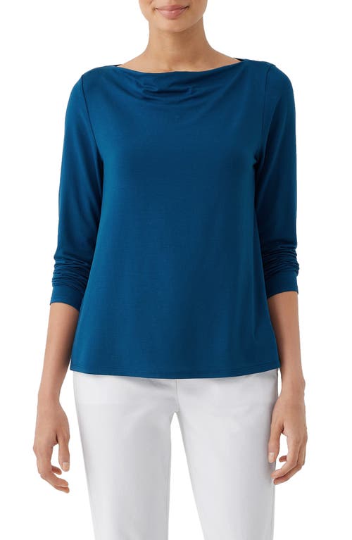 Eileen Fisher V-Neck Three-Quarter Sleeve Top at Nordstrom,