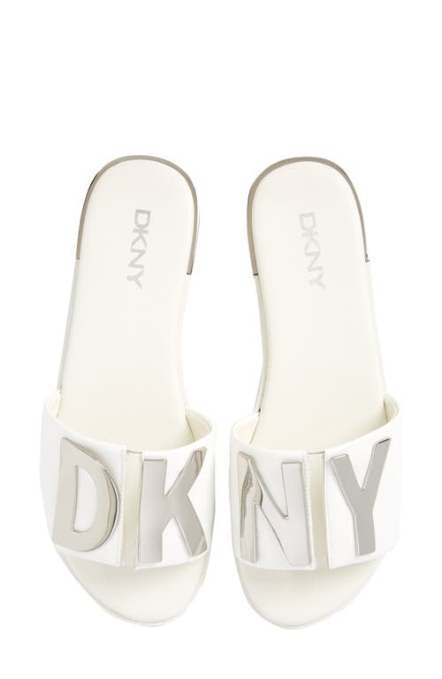 DKNY Waltz Flat Sandal in White