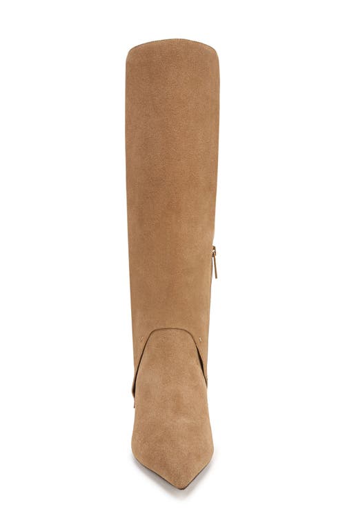 Shop Franco Sarto Martin Pointed Toe Knee High Boot In Taupe