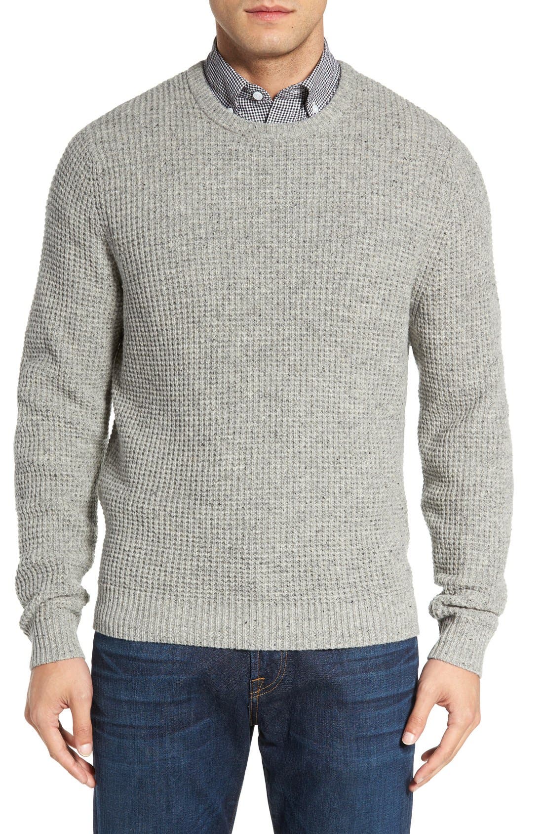 waffle sweater mens