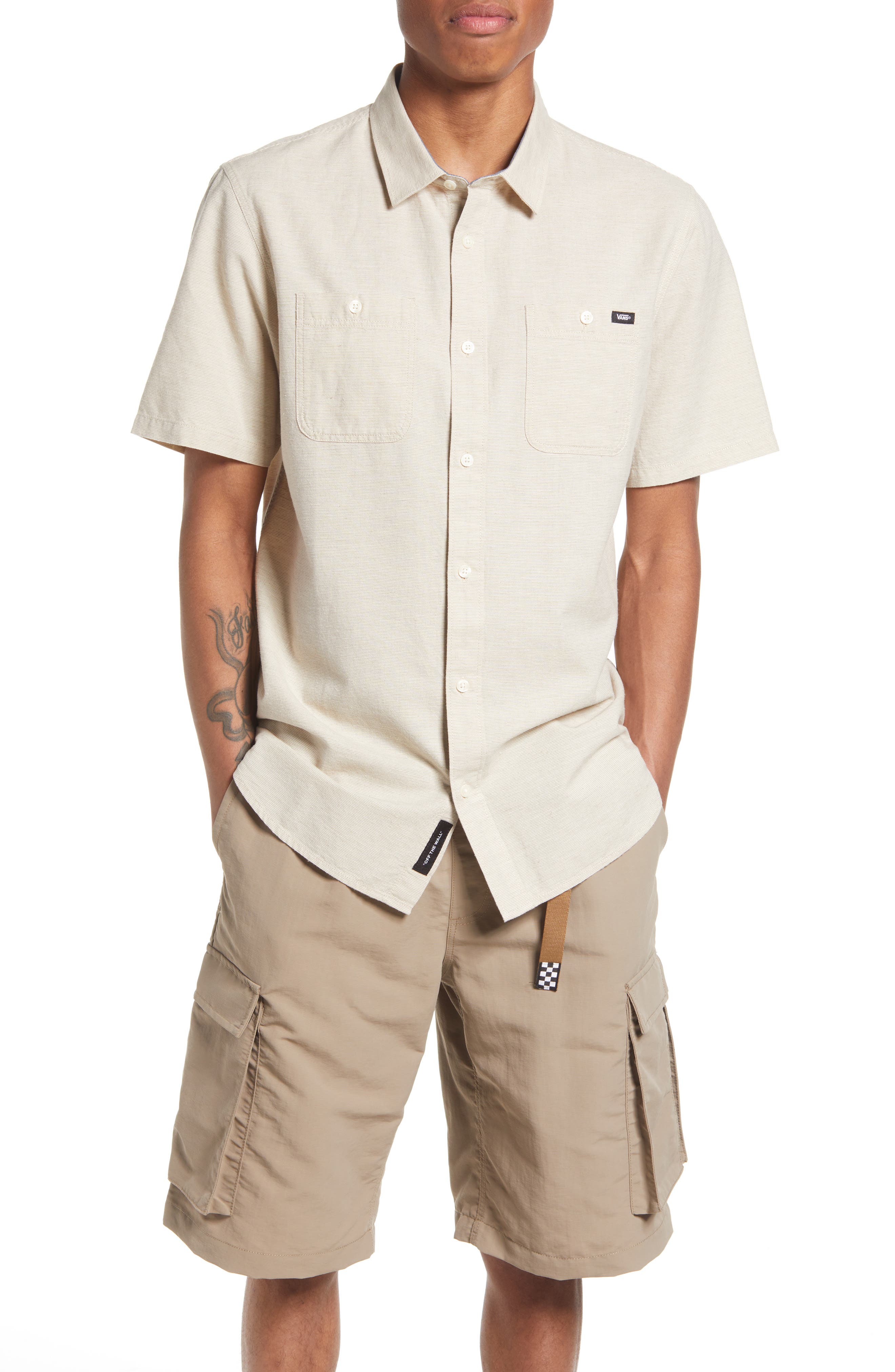 vans button down men's shirts