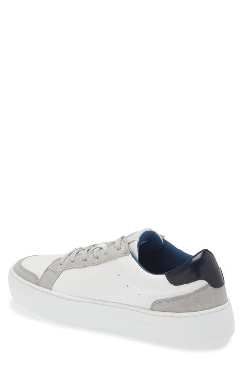 G Brown Dynamic Low Top Sneaker In White/gray