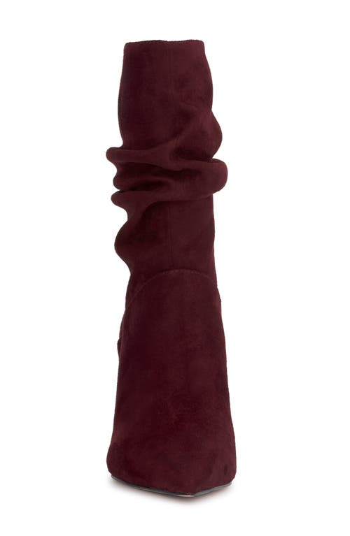 Shop Jessica Simpson Elisti Pointed Toe Slouch Bootie In Dark Cherry