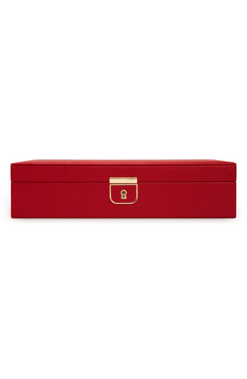 Shop Wolf Palermo Medium Jewelry Box In Red