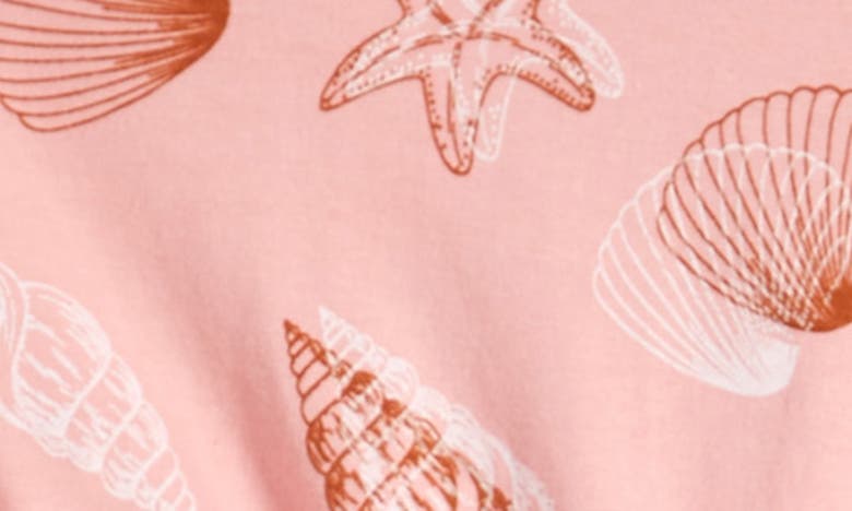 Shop Dot Australia Kids' Seashells Puff Sleeve Dress In Pink