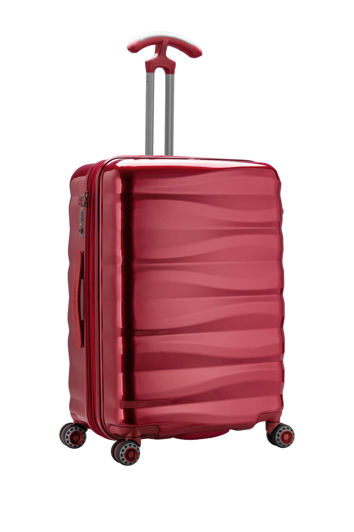 Traveler's Choice Edinburgh 21" Hardside Spinner Suitcase In Burgundy