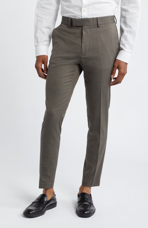 Skinny Suit Pants in Brown