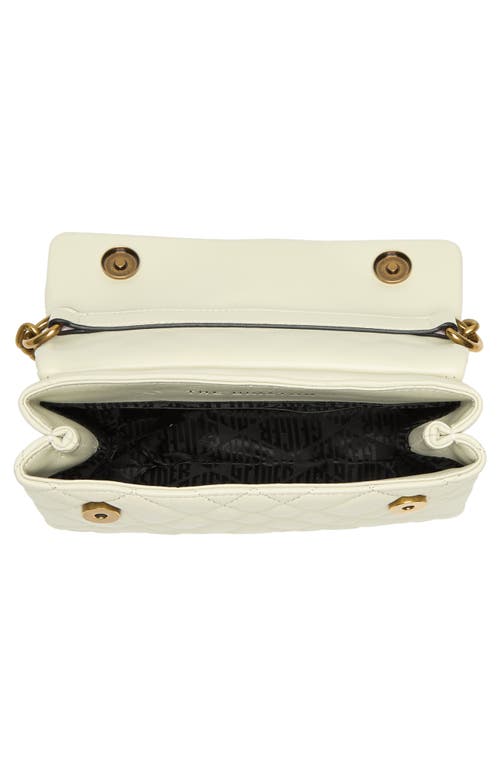 Kurt Geiger London Brixton Lock Convertible Crossbody Bag In Bone