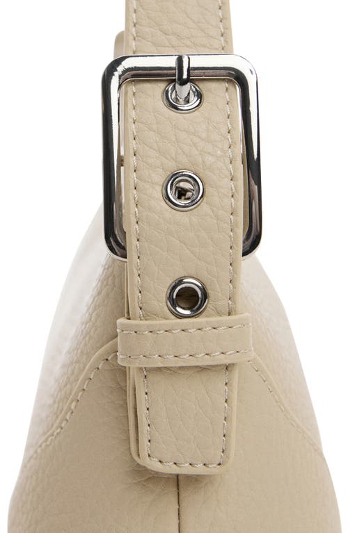 Mango Women's Buckle Detail Shoulder Bag In Light/pastel Grey