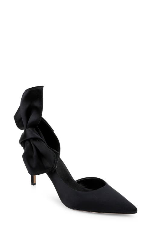 Shop Dee Ocleppo Belmont Half D'orsay Pump In Black Satin