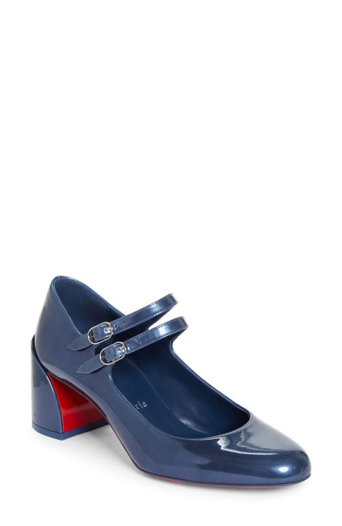 Shop Christian Louboutin Miss Jane Pump In Denim/lin Denim Cl