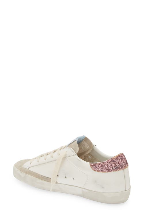 Shop Golden Goose Super-star Sneaker In White/pink