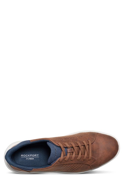 Shop Rockport Tristen Step Activated Sneaker In Medium Brown