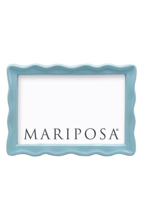 Shop Mariposa Wavy Picture Frame In Blue/green
