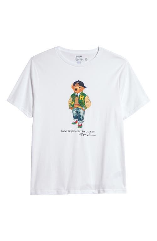 Shop Polo Ralph Lauren Kids' Polo Bear Graphic T-shirt In Bear White