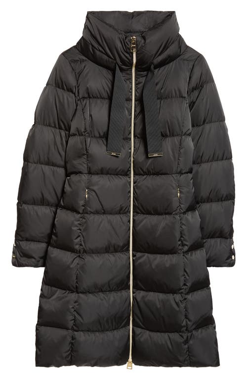 Shop Herno Nylon Satin Down Puffer Coat In Black