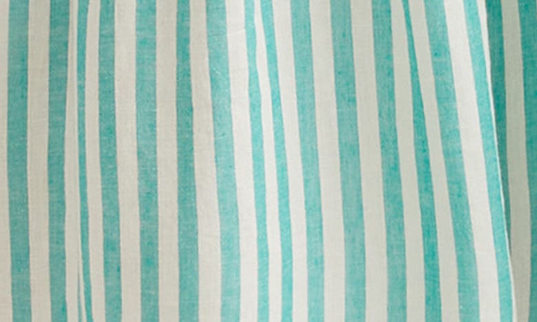 MARINE LAYER MARINE LAYER SELENE STRIPE SMOCKED TIERED MIDI SUNDRESS