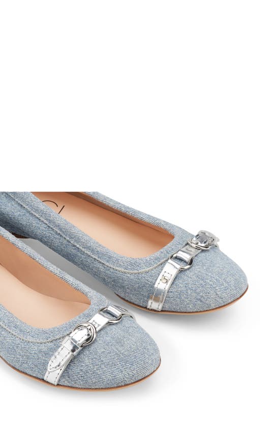 Shop Agl Attilio Giusti Leombruni Monika Cap Toe Flat In Jean-jean-silv