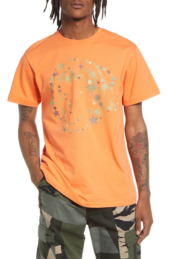 Billionaire Boys Club Astro Stars Cotton Graphic Tee In Coral Rose