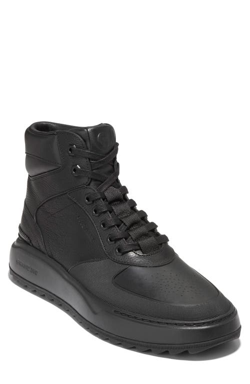 Cole Haan Grandpro Crossover High Top Sneaker In Black/black