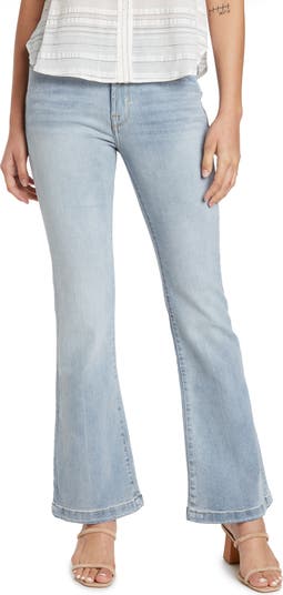 Kensie High Waist Slim Straight Leg Jeans In Pace W/dest At Nordstrom Rack  in Blue