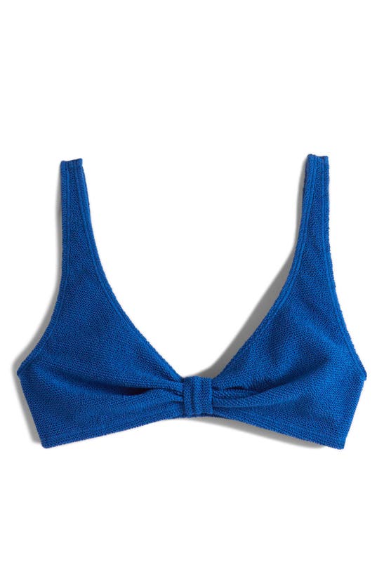 Shop & Other Stories Triangle Bikini Top In Blue Bright