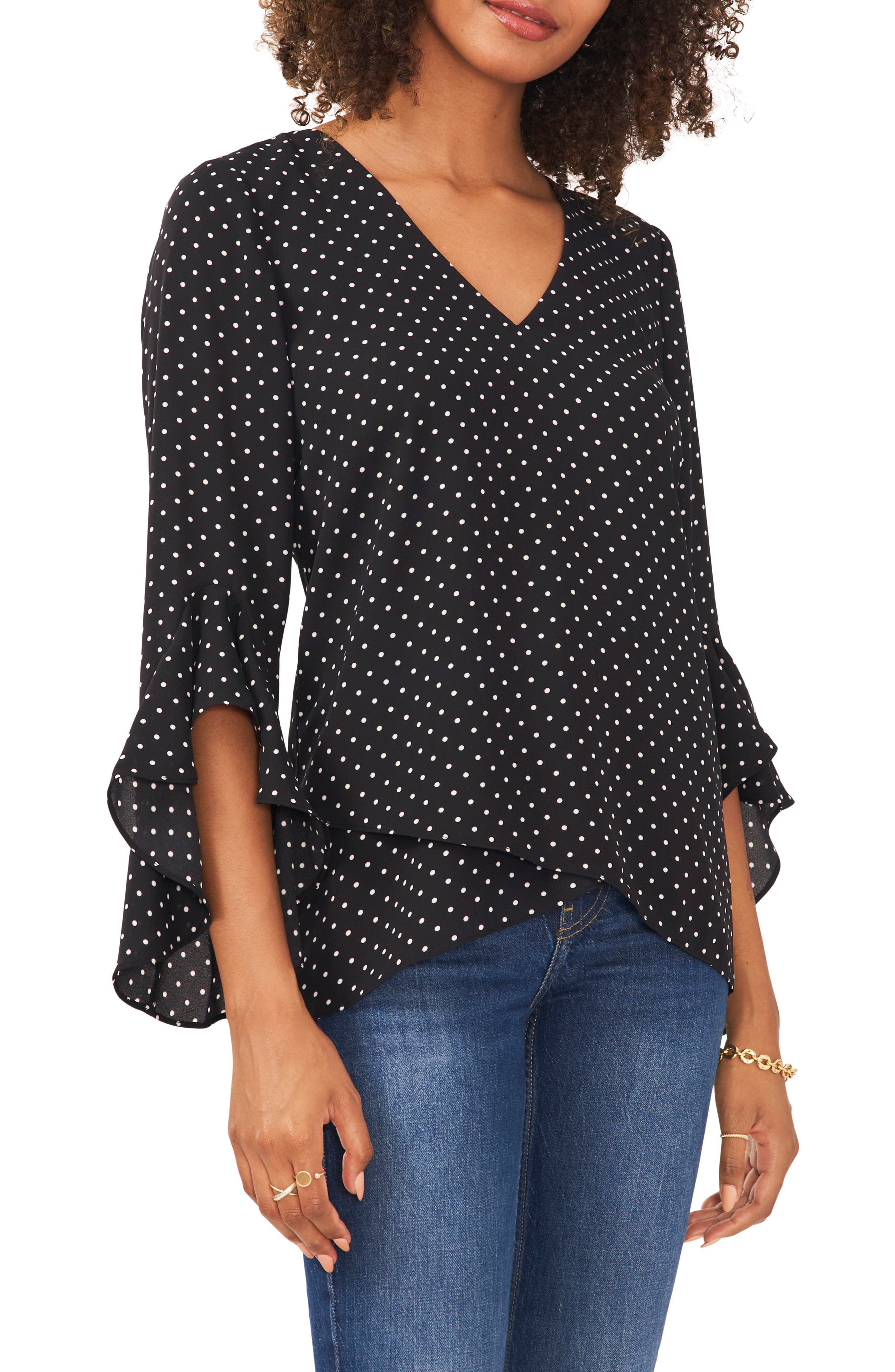 Womens Flutter Sleeve Top | Nordstrom