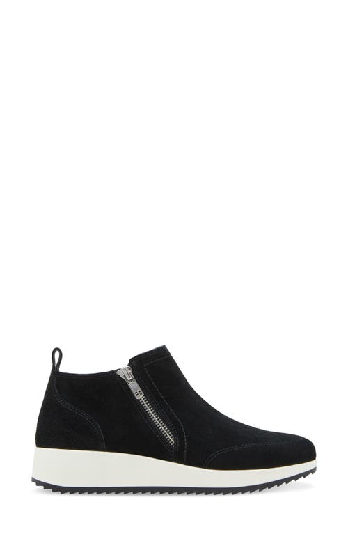 Shop Blondo Ellorie Waterproof Wedge Sneaker In Black Suede