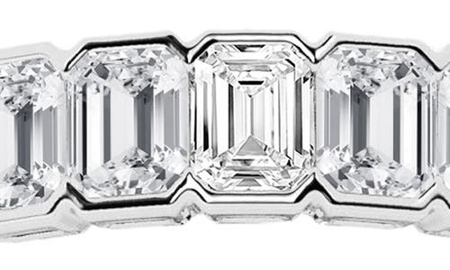 Badgley Mischka Collection Emerald Cut Lab Created Diamond Infinity Ring In White