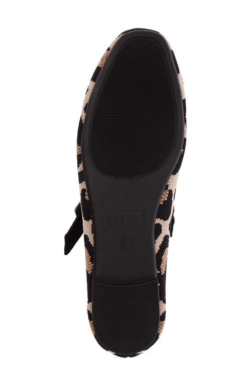 Mia Brita Mary Jane Flat In Leopard Print