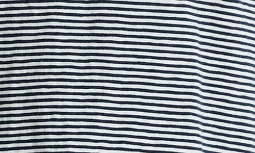 Shop Theory Bron D. Cosmos Stripe Cotton Polo In Baltic/white